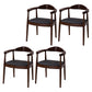 Traditional Style Solid Wood Chairs Kitchen Dining Open Back Side Chair Walnut 4 Piece Set Clearhalo ' kitchen&dining_furn' 'Dining Chairs' 'Dining Tables & Seating' 'dining_chair' 'furn' 'furn_dining_chair' 'Furniture' 'furniture_dining_chair' 'Kitchen & Dining Furniture' 'kitchen' 3724759