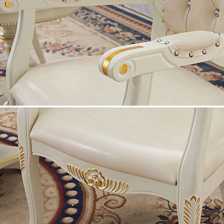 Victorian Style Solid Wood Dining Room Armchair King Louis Back Side Chair for Home Use Clearhalo ' kitchen&dining_furn' 'Dining Chairs' 'Dining Tables & Seating' 'dining_chair' 'furn' 'furn_dining_chair' 'Furniture' 'furniture_dining_chair' 'Kitchen & Dining Furniture' 'kitchen' 3724831