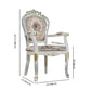 Victorian Style Solid Wood Dining Room Armchair King Louis Back Side Chair for Home Use Clearhalo ' kitchen&dining_furn' 'Dining Chairs' 'Dining Tables & Seating' 'dining_chair' 'furn' 'furn_dining_chair' 'Furniture' 'furniture_dining_chair' 'Kitchen & Dining Furniture' 'kitchen' 3724838