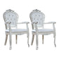 Victorian Style Solid Wood Dining Room Armchair King Louis Back Side Chair for Home Use White 2 Piece Set Clearhalo ' kitchen&dining_furn' 'Dining Chairs' 'Dining Tables & Seating' 'dining_chair' 'furn' 'furn_dining_chair' 'Furniture' 'furniture_dining_chair' 'Kitchen & Dining Furniture' 'kitchen' 3724841