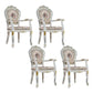 Victorian Style Solid Wood Dining Room Armchair King Louis Back Side Chair for Home Use Yellow 4 Piece Set Clearhalo ' kitchen&dining_furn' 'Dining Chairs' 'Dining Tables & Seating' 'dining_chair' 'furn' 'furn_dining_chair' 'Furniture' 'furniture_dining_chair' 'Kitchen & Dining Furniture' 'kitchen' 3724845