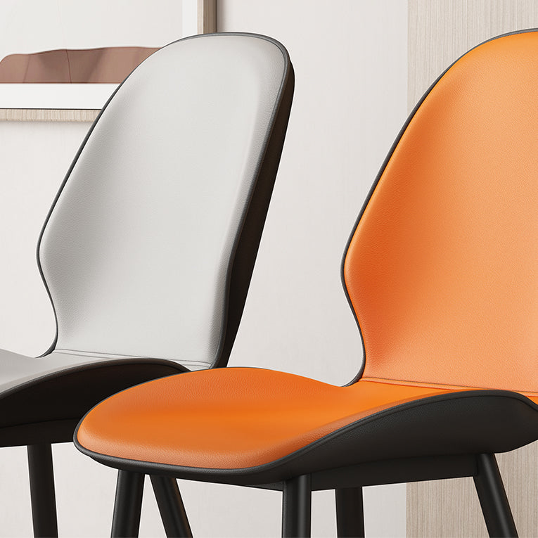 Upholstered Contemporary Restaurant Side Chair Parsons Matte Finish Dining Chair Clearhalo ' kitchen&dining_furn' 'Dining Chairs' 'Dining Tables & Seating' 'dining_chair' 'furn' 'furn_dining_chair' 'Furniture' 'furniture_dining_chair' 'Kitchen & Dining Furniture' 'kitchen' 3724857