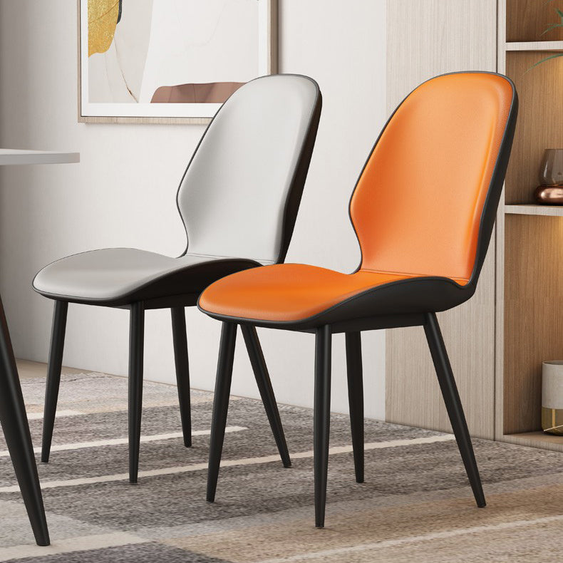 Upholstered Contemporary Restaurant Side Chair Parsons Matte Finish Dining Chair Clearhalo ' kitchen&dining_furn' 'Dining Chairs' 'Dining Tables & Seating' 'dining_chair' 'furn' 'furn_dining_chair' 'Furniture' 'furniture_dining_chair' 'Kitchen & Dining Furniture' 'kitchen' 3724866