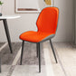 Upholstered Contemporary Restaurant Side Chair Parsons Matte Finish Dining Chair Orange 1 Piece Clearhalo ' kitchen&dining_furn' 'Dining Chairs' 'Dining Tables & Seating' 'dining_chair' 'furn' 'furn_dining_chair' 'Furniture' 'furniture_dining_chair' 'Kitchen & Dining Furniture' 'kitchen' 3724875