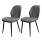 Upholstered Contemporary Restaurant Side Chair Parsons Matte Finish Dining Chair Dark Gray 2 Piece Set Clearhalo ' kitchen&dining_furn' 'Dining Chairs' 'Dining Tables & Seating' 'dining_chair' 'furn' 'furn_dining_chair' 'Furniture' 'furniture_dining_chair' 'Kitchen & Dining Furniture' 'kitchen' 3724879