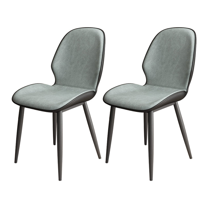 Upholstered Contemporary Restaurant Side Chair Parsons Matte Finish Dining Chair Light Green 2 Piece Set Clearhalo ' kitchen&dining_furn' 'Dining Chairs' 'Dining Tables & Seating' 'dining_chair' 'furn' 'furn_dining_chair' 'Furniture' 'furniture_dining_chair' 'Kitchen & Dining Furniture' 'kitchen' 3724882
