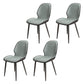 Upholstered Contemporary Restaurant Side Chair Parsons Matte Finish Dining Chair Light Green 4 Piece Set Clearhalo ' kitchen&dining_furn' 'Dining Chairs' 'Dining Tables & Seating' 'dining_chair' 'furn' 'furn_dining_chair' 'Furniture' 'furniture_dining_chair' 'Kitchen & Dining Furniture' 'kitchen' 3724883