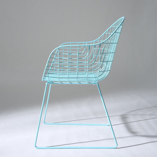 Contemporary Style Metal Dining Room Chair Windsor Back Arm Chair for Kitchen Clearhalo ' kitchen&dining_furn' 'Dining Chairs' 'Dining Tables & Seating' 'dining_chair' 'furn' 'furn_dining_chair' 'Furniture' 'furniture_dining_chair' 'Kitchen & Dining Furniture' 'kitchen' 3724890