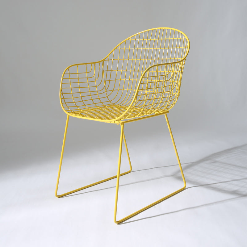 Contemporary Style Metal Dining Room Chair Windsor Back Arm Chair for Kitchen Clearhalo ' kitchen&dining_furn' 'Dining Chairs' 'Dining Tables & Seating' 'dining_chair' 'furn' 'furn_dining_chair' 'Furniture' 'furniture_dining_chair' 'Kitchen & Dining Furniture' 'kitchen' 3724894