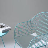 Contemporary Style Metal Dining Room Chair Windsor Back Arm Chair for Kitchen Clearhalo ' kitchen&dining_furn' 'Dining Chairs' 'Dining Tables & Seating' 'dining_chair' 'furn' 'furn_dining_chair' 'Furniture' 'furniture_dining_chair' 'Kitchen & Dining Furniture' 'kitchen' 3724901