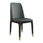 Glam Style Rubberwood Chair Solid Back Side Kitchen Dining Room Chairs Dark Gray 1 Piece Black Clearhalo ' kitchen&dining_furn' 'Dining Chairs' 'Dining Tables & Seating' 'dining_chair' 'furn' 'furn_dining_chair' 'Furniture' 'furniture_dining_chair' 'Kitchen & Dining Furniture' 'kitchen' 3724956