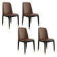 Glam Style Rubberwood Chair Solid Back Side Kitchen Dining Room Chairs Coffee 4 Piece Set Black Clearhalo ' kitchen&dining_furn' 'Dining Chairs' 'Dining Tables & Seating' 'dining_chair' 'furn' 'furn_dining_chair' 'Furniture' 'furniture_dining_chair' 'Kitchen & Dining Furniture' 'kitchen' 3724972