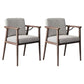 Traditional Style Ash Wood Chairs Solid Back Arm Kitchen Dining Chairs Grey 2 Piece Set Clearhalo ' kitchen&dining_furn' 'Dining Chairs' 'Dining Tables & Seating' 'dining_chair' 'furn' 'furn_dining_chair' 'Furniture' 'furniture_dining_chair' 'Kitchen & Dining Furniture' 'kitchen' 3724974