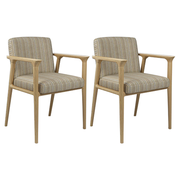 Traditional Style Ash Wood Chairs Solid Back Arm Kitchen Dining Chairs Yellow White 2 Piece Set Clearhalo ' kitchen&dining_furn' 'Dining Chairs' 'Dining Tables & Seating' 'dining_chair' 'furn' 'furn_dining_chair' 'Furniture' 'furniture_dining_chair' 'Kitchen & Dining Furniture' 'kitchen' 3724979