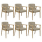 Traditional Style Ash Wood Chairs Solid Back Arm Kitchen Dining Chairs Yellow White 6 Piece Set Clearhalo ' kitchen&dining_furn' 'Dining Chairs' 'Dining Tables & Seating' 'dining_chair' 'furn' 'furn_dining_chair' 'Furniture' 'furniture_dining_chair' 'Kitchen & Dining Furniture' 'kitchen' 3724983