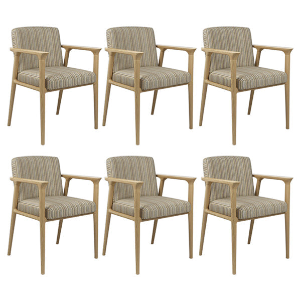 Traditional Style Ash Wood Chairs Solid Back Arm Kitchen Dining Chairs Yellow White 6 Piece Set Clearhalo ' kitchen&dining_furn' 'Dining Chairs' 'Dining Tables & Seating' 'dining_chair' 'furn' 'furn_dining_chair' 'Furniture' 'furniture_dining_chair' 'Kitchen & Dining Furniture' 'kitchen' 3724983