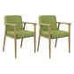 Traditional Style Ash Wood Chairs Solid Back Arm Kitchen Dining Chairs Green 2 Piece Set Clearhalo ' kitchen&dining_furn' 'Dining Chairs' 'Dining Tables & Seating' 'dining_chair' 'furn' 'furn_dining_chair' 'Furniture' 'furniture_dining_chair' 'Kitchen & Dining Furniture' 'kitchen' 3724986