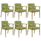 Traditional Style Ash Wood Chairs Solid Back Arm Kitchen Dining Chairs Green 6 Piece Set Clearhalo ' kitchen&dining_furn' 'Dining Chairs' 'Dining Tables & Seating' 'dining_chair' 'furn' 'furn_dining_chair' 'Furniture' 'furniture_dining_chair' 'Kitchen & Dining Furniture' 'kitchen' 3724990