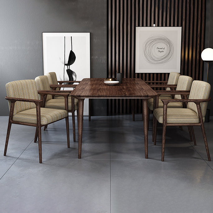 Traditional Style Ash Wood Chairs Solid Back Arm Kitchen Dining Chairs Clearhalo ' kitchen&dining_furn' 'Dining Chairs' 'Dining Tables & Seating' 'dining_chair' 'furn' 'furn_dining_chair' 'Furniture' 'furniture_dining_chair' 'Kitchen & Dining Furniture' 'kitchen' 3724993