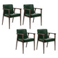 Traditional Style Ash Wood Chairs Solid Back Arm Kitchen Dining Chairs Blackish Green 4 Piece Set Clearhalo ' kitchen&dining_furn' 'Dining Chairs' 'Dining Tables & Seating' 'dining_chair' 'furn' 'furn_dining_chair' 'Furniture' 'furniture_dining_chair' 'Kitchen & Dining Furniture' 'kitchen' 3724994