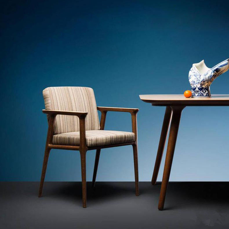 Traditional Style Ash Wood Chairs Solid Back Arm Kitchen Dining Chairs Clearhalo ' kitchen&dining_furn' 'Dining Chairs' 'Dining Tables & Seating' 'dining_chair' 'furn' 'furn_dining_chair' 'Furniture' 'furniture_dining_chair' 'Kitchen & Dining Furniture' 'kitchen' 3724995