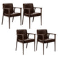 Traditional Style Ash Wood Chairs Solid Back Arm Kitchen Dining Chairs Coffee 4 Piece Set Clearhalo ' kitchen&dining_furn' 'Dining Chairs' 'Dining Tables & Seating' 'dining_chair' 'furn' 'furn_dining_chair' 'Furniture' 'furniture_dining_chair' 'Kitchen & Dining Furniture' 'kitchen' 3725003