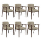 Traditional Style Ash Wood Chairs Solid Back Arm Kitchen Dining Chairs Off-White 6 Piece Set Clearhalo ' kitchen&dining_furn' 'Dining Chairs' 'Dining Tables & Seating' 'dining_chair' 'furn' 'furn_dining_chair' 'Furniture' 'furniture_dining_chair' 'Kitchen & Dining Furniture' 'kitchen' 3725007