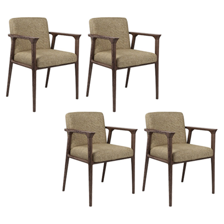 Traditional Style Ash Wood Chairs Solid Back Arm Kitchen Dining Chairs Beige 4 Piece Set Clearhalo ' kitchen&dining_furn' 'Dining Chairs' 'Dining Tables & Seating' 'dining_chair' 'furn' 'furn_dining_chair' 'Furniture' 'furniture_dining_chair' 'Kitchen & Dining Furniture' 'kitchen' 3725015