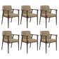 Traditional Style Ash Wood Chairs Solid Back Arm Kitchen Dining Chairs Beige 6 Piece Set Clearhalo ' kitchen&dining_furn' 'Dining Chairs' 'Dining Tables & Seating' 'dining_chair' 'furn' 'furn_dining_chair' 'Furniture' 'furniture_dining_chair' 'Kitchen & Dining Furniture' 'kitchen' 3725016