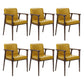 Traditional Style Ash Wood Chairs Solid Back Arm Kitchen Dining Chairs Yellow 6 Piece Set Clearhalo ' kitchen&dining_furn' 'Dining Chairs' 'Dining Tables & Seating' 'dining_chair' 'furn' 'furn_dining_chair' 'Furniture' 'furniture_dining_chair' 'Kitchen & Dining Furniture' 'kitchen' 3725022