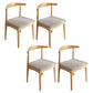 Scandinavian Style Wood Dining Chairs Dining Room Open Back Dining Side Armless Chair Black White 4 Piece Set Clearhalo ' kitchen&dining_furn' 'Dining Chairs' 'Dining Tables & Seating' 'dining_chair' 'furn' 'furn_dining_chair' 'Furniture' 'furniture_dining_chair' 'Kitchen & Dining Furniture' 'kitchen' 3725026