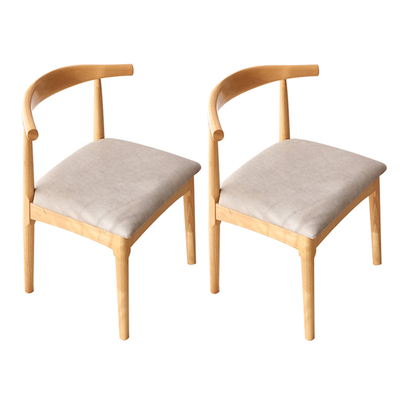 Scandinavian Style Wood Dining Chairs Dining Room Open Back Dining Side Armless Chair Light Gray 2 Piece Set Clearhalo ' kitchen&dining_furn' 'Dining Chairs' 'Dining Tables & Seating' 'dining_chair' 'furn' 'furn_dining_chair' 'Furniture' 'furniture_dining_chair' 'Kitchen & Dining Furniture' 'kitchen' 3725030