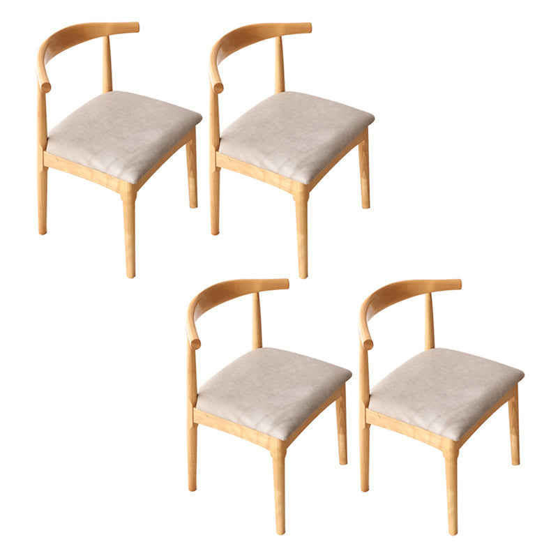 Scandinavian Style Wood Dining Chairs Dining Room Open Back Dining Side Armless Chair Light Gray 4 Piece Set Clearhalo ' kitchen&dining_furn' 'Dining Chairs' 'Dining Tables & Seating' 'dining_chair' 'furn' 'furn_dining_chair' 'Furniture' 'furniture_dining_chair' 'Kitchen & Dining Furniture' 'kitchen' 3725032