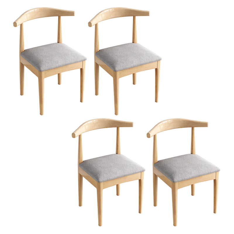 Scandinavian Style Wood Dining Chairs Dining Room Open Back Dining Side Armless Chair Grey 4 Piece Set Clearhalo ' kitchen&dining_furn' 'Dining Chairs' 'Dining Tables & Seating' 'dining_chair' 'furn' 'furn_dining_chair' 'Furniture' 'furniture_dining_chair' 'Kitchen & Dining Furniture' 'kitchen' 3725037