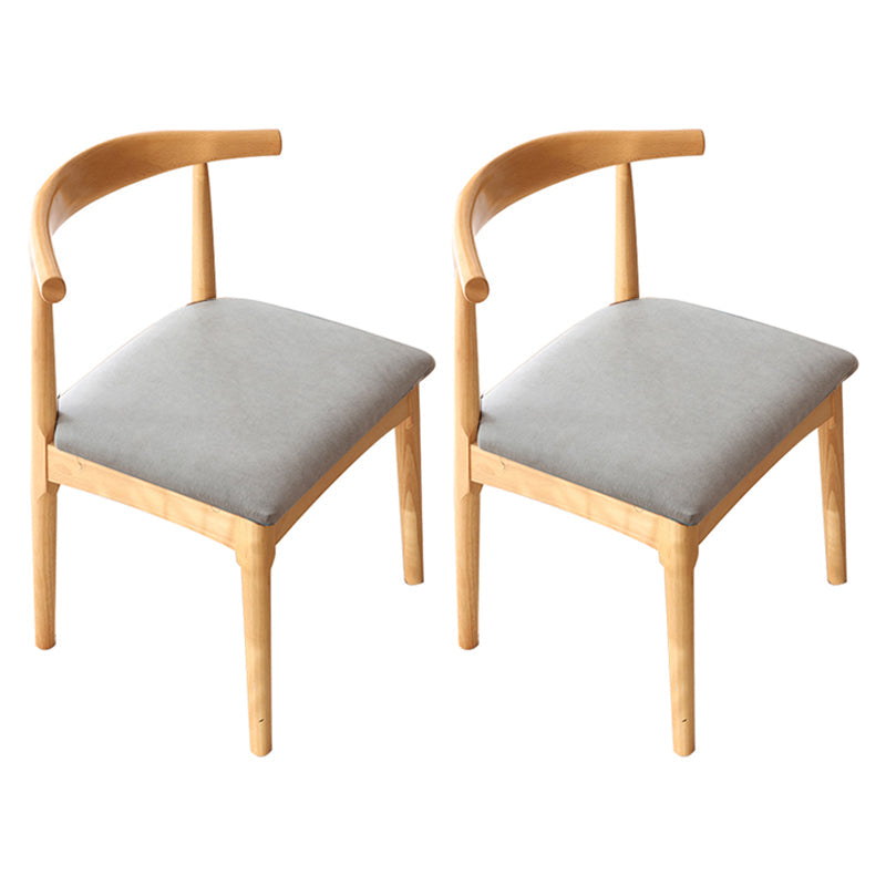 Scandinavian Style Wood Dining Chairs Dining Room Open Back Dining Side Armless Chair Dark Gray 2 Piece Set Clearhalo ' kitchen&dining_furn' 'Dining Chairs' 'Dining Tables & Seating' 'dining_chair' 'furn' 'furn_dining_chair' 'Furniture' 'furniture_dining_chair' 'Kitchen & Dining Furniture' 'kitchen' 3725045