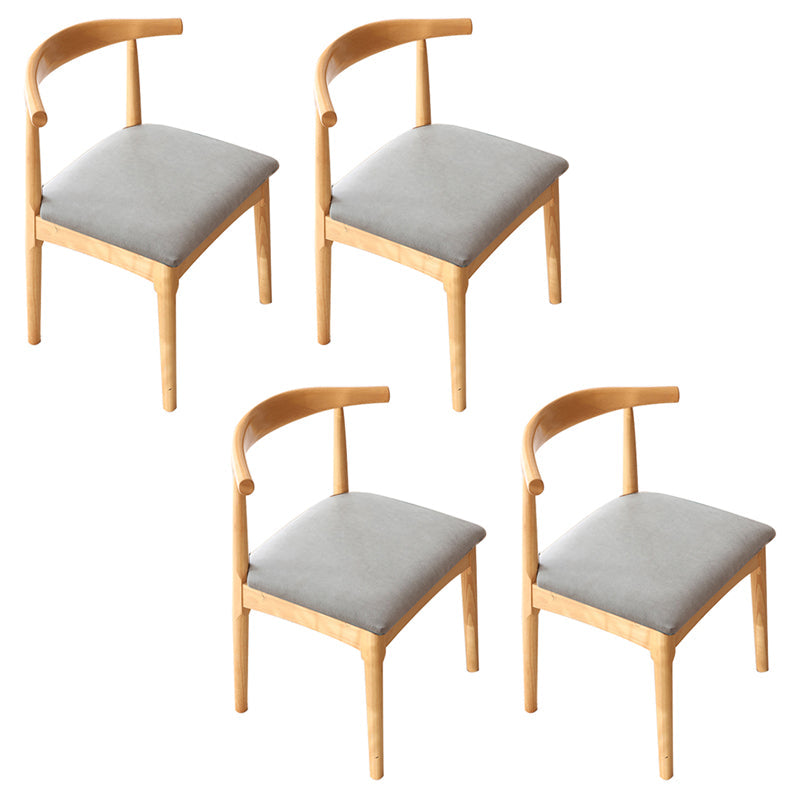 Scandinavian Style Wood Dining Chairs Dining Room Open Back Dining Side Armless Chair Dark Gray 4 Piece Set Clearhalo ' kitchen&dining_furn' 'Dining Chairs' 'Dining Tables & Seating' 'dining_chair' 'furn' 'furn_dining_chair' 'Furniture' 'furniture_dining_chair' 'Kitchen & Dining Furniture' 'kitchen' 3725047