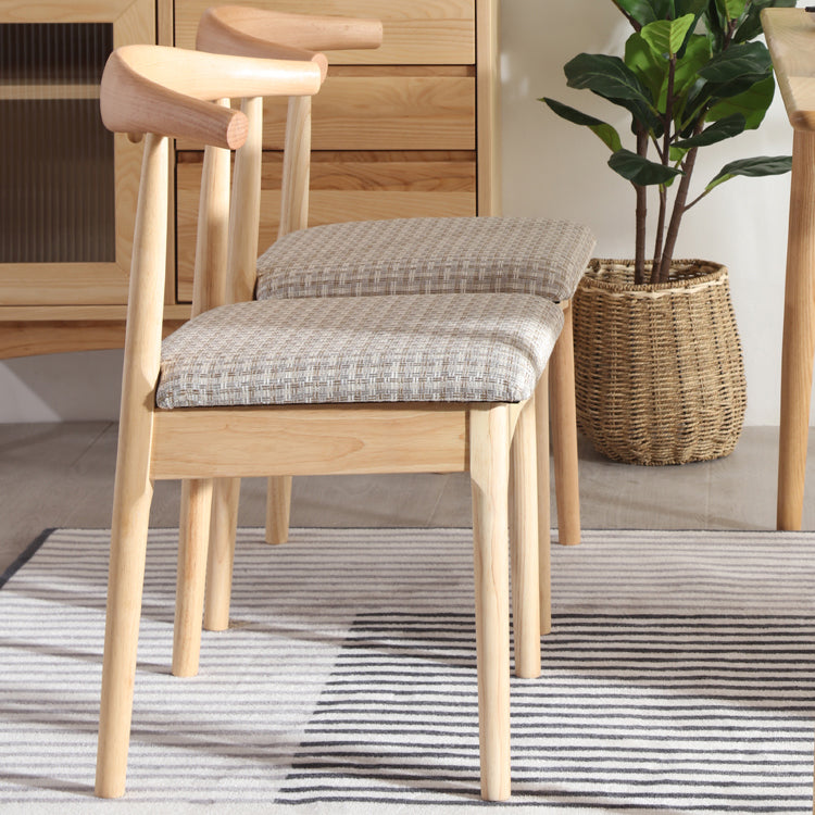 Scandinavian Style Wood Dining Chairs Dining Room Open Back Dining Side Armless Chair Clearhalo ' kitchen&dining_furn' 'Dining Chairs' 'Dining Tables & Seating' 'dining_chair' 'furn' 'furn_dining_chair' 'Furniture' 'furniture_dining_chair' 'Kitchen & Dining Furniture' 'kitchen' 3725050