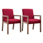 Country Style Pine Wood Chair Set Solid Back Dining Armchairs for Kitchen Dark Red 2 Piece Set Clearhalo ' kitchen&dining_furn' 'Dining Chairs' 'Dining Tables & Seating' 'dining_chair' 'furn' 'furn_dining_chair' 'Furniture' 'furniture_dining_chair' 'Kitchen & Dining Furniture' 'kitchen' 3725055