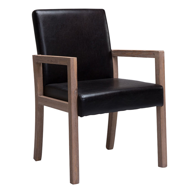 Country Style Pine Wood Chair Set Solid Back Dining Armchairs for Kitchen Black 1 Piece Clearhalo ' kitchen&dining_furn' 'Dining Chairs' 'Dining Tables & Seating' 'dining_chair' 'furn' 'furn_dining_chair' 'Furniture' 'furniture_dining_chair' 'Kitchen & Dining Furniture' 'kitchen' 3725059