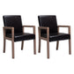 Country Style Pine Wood Chair Set Solid Back Dining Armchairs for Kitchen Black 2 Piece Set Clearhalo ' kitchen&dining_furn' 'Dining Chairs' 'Dining Tables & Seating' 'dining_chair' 'furn' 'furn_dining_chair' 'Furniture' 'furniture_dining_chair' 'Kitchen & Dining Furniture' 'kitchen' 3725061