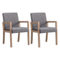 Country Style Pine Wood Chair Set Solid Back Dining Armchairs for Kitchen Grey 2 Piece Set Clearhalo ' kitchen&dining_furn' 'Dining Chairs' 'Dining Tables & Seating' 'dining_chair' 'furn' 'furn_dining_chair' 'Furniture' 'furniture_dining_chair' 'Kitchen & Dining Furniture' 'kitchen' 3725084