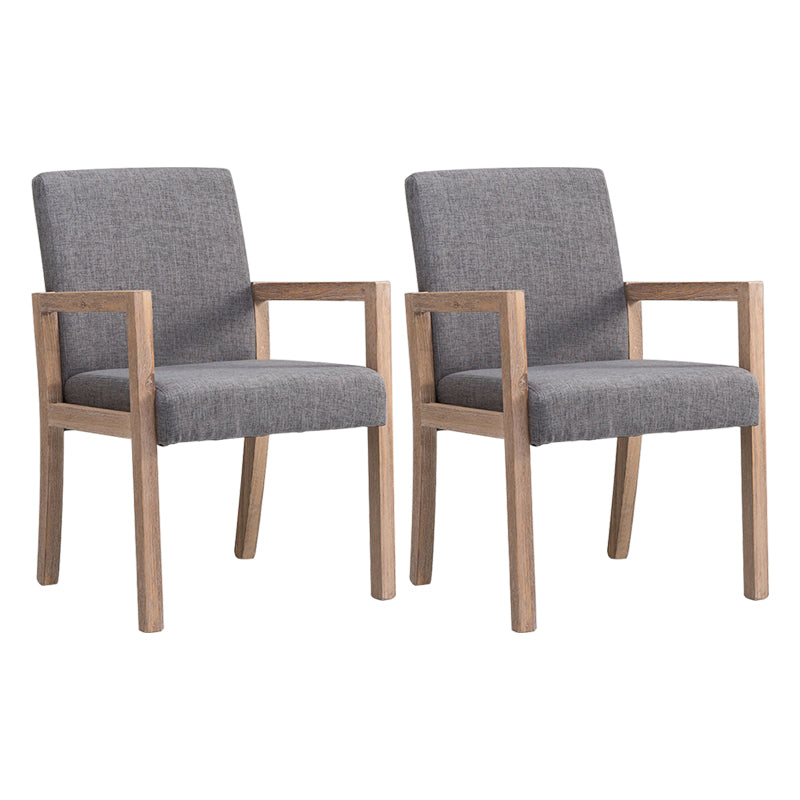 Country Style Pine Wood Chair Set Solid Back Dining Armchairs for Kitchen Grey 2 Piece Set Clearhalo ' kitchen&dining_furn' 'Dining Chairs' 'Dining Tables & Seating' 'dining_chair' 'furn' 'furn_dining_chair' 'Furniture' 'furniture_dining_chair' 'Kitchen & Dining Furniture' 'kitchen' 3725084