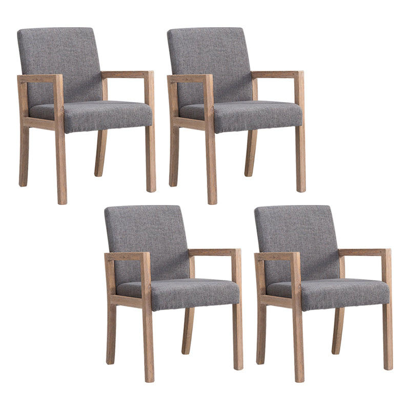 Country Style Pine Wood Chair Set Solid Back Dining Armchairs for Kitchen Grey 4 Piece Set Clearhalo ' kitchen&dining_furn' 'Dining Chairs' 'Dining Tables & Seating' 'dining_chair' 'furn' 'furn_dining_chair' 'Furniture' 'furniture_dining_chair' 'Kitchen & Dining Furniture' 'kitchen' 3725085