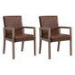 Country Style Pine Wood Chair Set Solid Back Dining Armchairs for Kitchen Light Brown 2 Piece Set Clearhalo ' kitchen&dining_furn' 'Dining Chairs' 'Dining Tables & Seating' 'dining_chair' 'furn' 'furn_dining_chair' 'Furniture' 'furniture_dining_chair' 'Kitchen & Dining Furniture' 'kitchen' 3725087