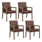 Country Style Pine Wood Chair Set Solid Back Dining Armchairs for Kitchen Light Brown 4 Piece Set Clearhalo ' kitchen&dining_furn' 'Dining Chairs' 'Dining Tables & Seating' 'dining_chair' 'furn' 'furn_dining_chair' 'Furniture' 'furniture_dining_chair' 'Kitchen & Dining Furniture' 'kitchen' 3725088