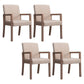 Country Style Pine Wood Chair Set Solid Back Dining Armchairs for Kitchen Off-White 4 Piece Set Clearhalo ' kitchen&dining_furn' 'Dining Chairs' 'Dining Tables & Seating' 'dining_chair' 'furn' 'furn_dining_chair' 'Furniture' 'furniture_dining_chair' 'Kitchen & Dining Furniture' 'kitchen' 3725093