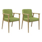 Traditional Style Ash Wood Chairs Solid Back Arm Kichen Dining Rooms Chair Green 2 Piece Set Clearhalo ' kitchen&dining_furn' 'Dining Chairs' 'Dining Tables & Seating' 'dining_chair' 'furn' 'furn_dining_chair' 'Furniture' 'furniture_dining_chair' 'Kitchen & Dining Furniture' 'kitchen' 3725097