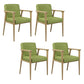 Traditional Style Ash Wood Chairs Solid Back Arm Kichen Dining Rooms Chair Green 4 Piece Set Clearhalo ' kitchen&dining_furn' 'Dining Chairs' 'Dining Tables & Seating' 'dining_chair' 'furn' 'furn_dining_chair' 'Furniture' 'furniture_dining_chair' 'Kitchen & Dining Furniture' 'kitchen' 3725098