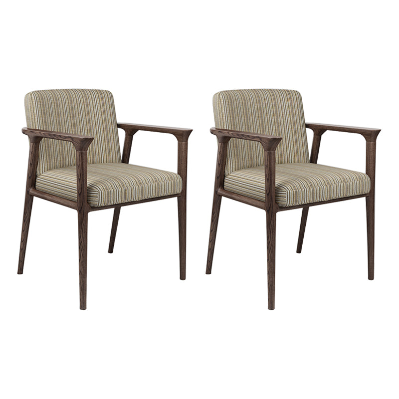 Traditional Style Ash Wood Chairs Solid Back Arm Kichen Dining Rooms Chair Flaxen 2 Piece Set Clearhalo ' kitchen&dining_furn' 'Dining Chairs' 'Dining Tables & Seating' 'dining_chair' 'furn' 'furn_dining_chair' 'Furniture' 'furniture_dining_chair' 'Kitchen & Dining Furniture' 'kitchen' 3725102