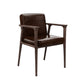 Traditional Style Ash Wood Chairs Solid Back Arm Kichen Dining Rooms Chair Dark Coffee 1 Piece Clearhalo ' kitchen&dining_furn' 'Dining Chairs' 'Dining Tables & Seating' 'dining_chair' 'furn' 'furn_dining_chair' 'Furniture' 'furniture_dining_chair' 'Kitchen & Dining Furniture' 'kitchen' 3725103